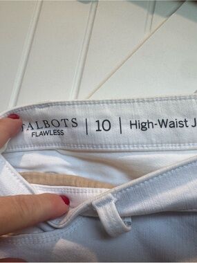 Talbots High-Waist Jeggings in White